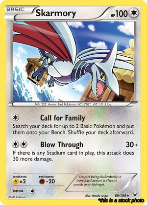 Rare Skarmory [69/108 Near Mint ]