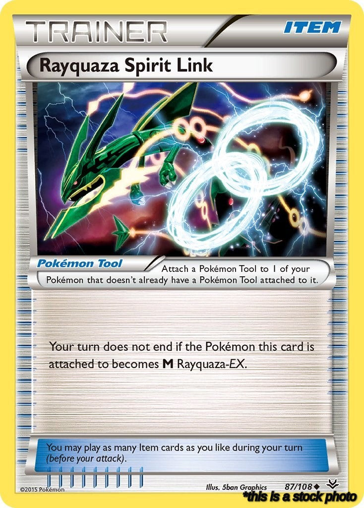 87/108 Rayquaza Spirit Link Uncommon Normal