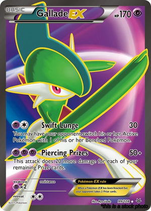 99/108 Gallade EX (99 Full Art) Ultra Rare Holofoil