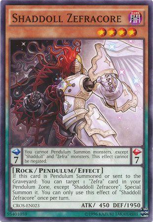 Unlimited Shaddoll Zefracore [CROS-EN023 Lightly Played] Common / Short Print