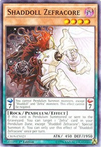 Unlimited Shaddoll Zefracore [CROS-EN023 Lightly Played] Common / Short Print