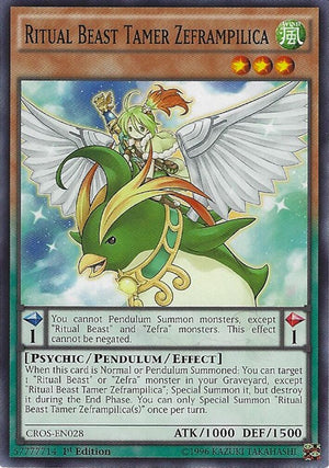 1st Edition Ritual Beast Tamer Zeframpilica [CROS-EN028 Near Mint] Common / Short Print