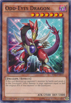 1st Edition Odd-Eyes Dragon (Shatterfoil) [YS15-ENF03 Lightly Played] Shatterfoil Rare