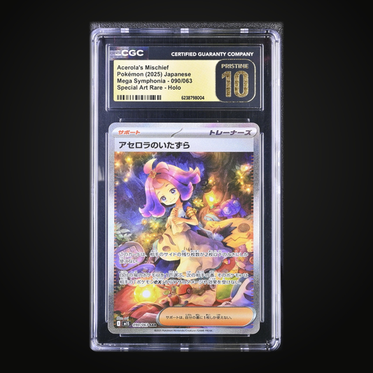 Acerola's Mischief 090/063 Special Art Rare — CGC Pristine 10 (Mega Symphonia, Japanese)