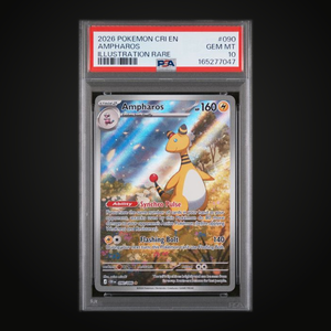 Ampharos 090/086 Illustration Rare — PSA 10 Gem Mint (Chaos Rising)