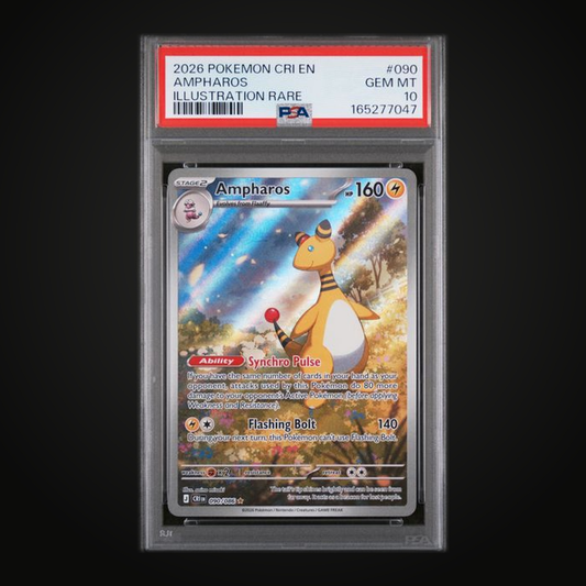 Ampharos 090/086 Illustration Rare — PSA 10 Gem Mint (Chaos Rising)