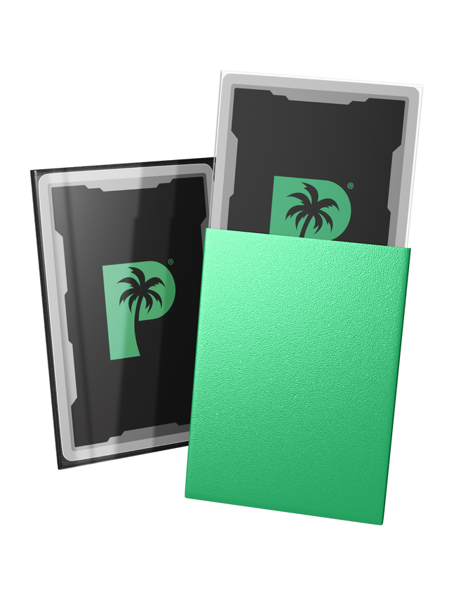 Palms Off Gaming | Blackout Deck Sleeves | Standard Size | Jade