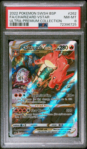 2022 Pokémon Charizard VSTAR #SWSH262 PSA 8 NM-MT