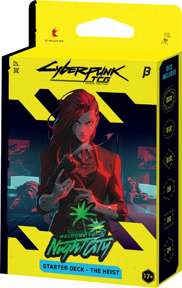 Cyberpunk TCG Welcome to Night City Beta Starter Deck Display – The Heist box art