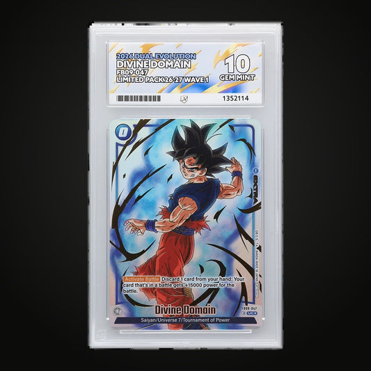 Divine Domain FB09-047 Alt Art — ACE 10 Gem Mint (Dragon Ball Super Fusion World Limited Pack 26-27 Wave 1 Promo)