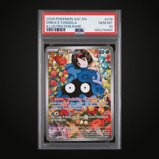 Erika's Tangela 218/217 Illustration Rare — PSA 10 Gem Mint (Ascended Heroes)
