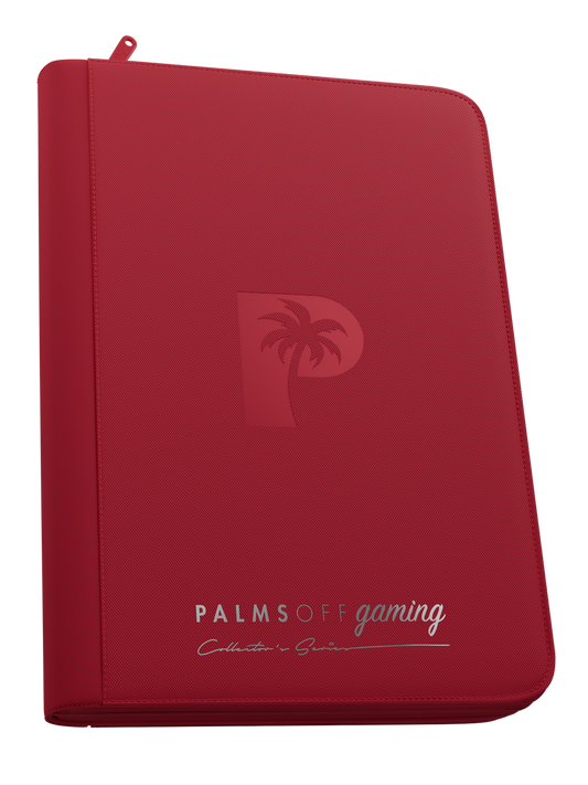 Palms Off Gaming | Collector's Series 9 Pocket Zip Binder - Red