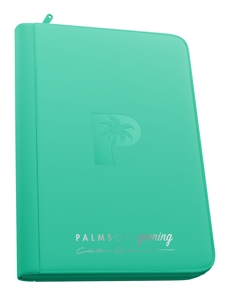 Palms Off Gaming | Collector's Series 9 Pocket Zip Binder - Turquoise