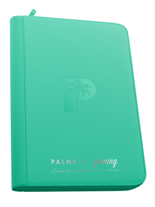 Palms Off Gaming | Collector's Series 9 Pocket Zip Binder - Turquoise