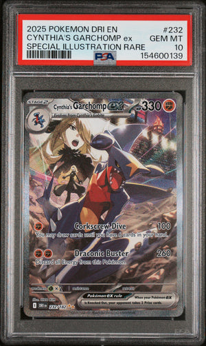 Cynthia's Garchomp ex #232 Special Illustration Rare - PSA 10 Gem Mint