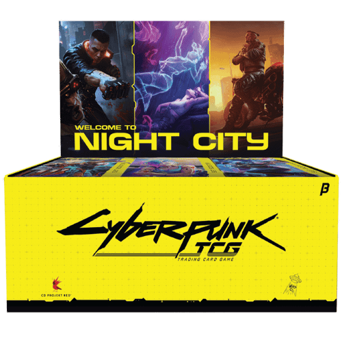 Cyberpunk TCG Welcome to Night City Beta Booster Display box art