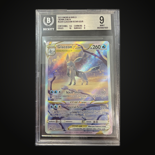 Glaceon VSTAR GG40/GG70 Galarian Gallery — BGS 9 Mint (Crown Zenith)