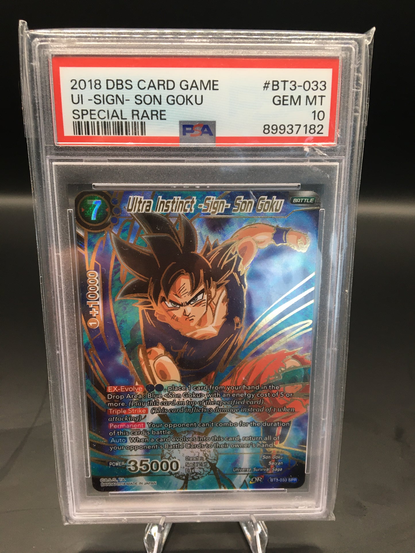 PSA 10 Ultra Instinct -Sign- Son Goku (SPR) [DBS-B03 - BT3-033]