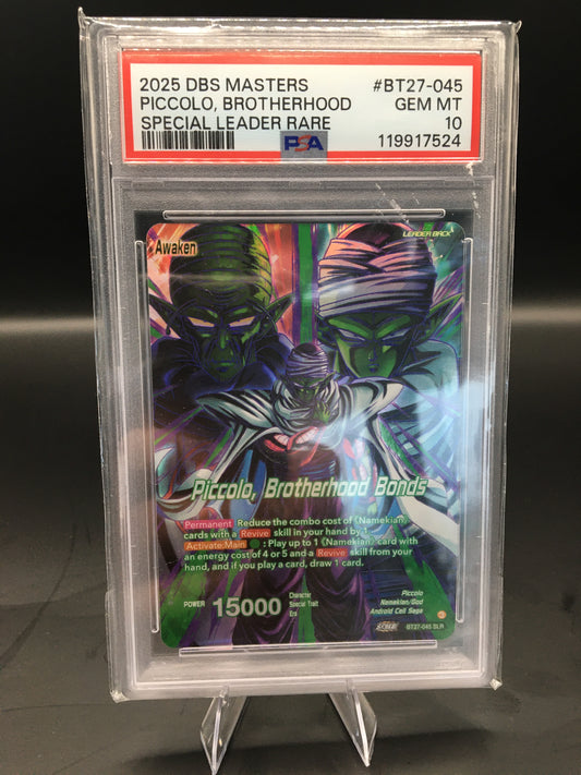 PSA 10 Piccolo // Piccolo, Brotherhood Bonds (SLR) [BT27 - BT27-045]