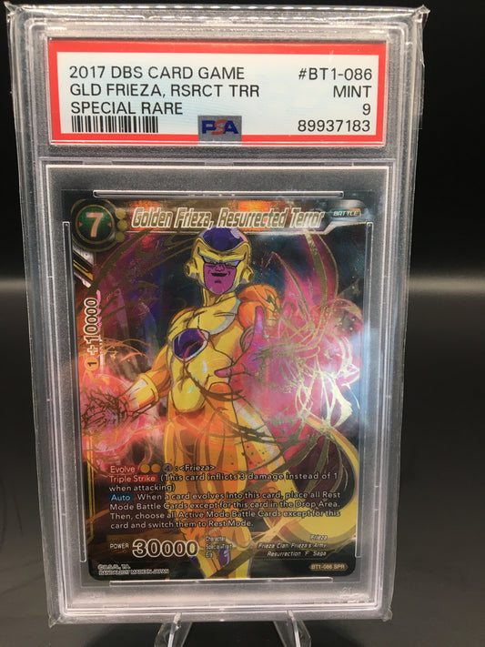 PSA 9 Golden Frieza, Resurrected Terror (SPR) [DBS-B01 - BT1-086]