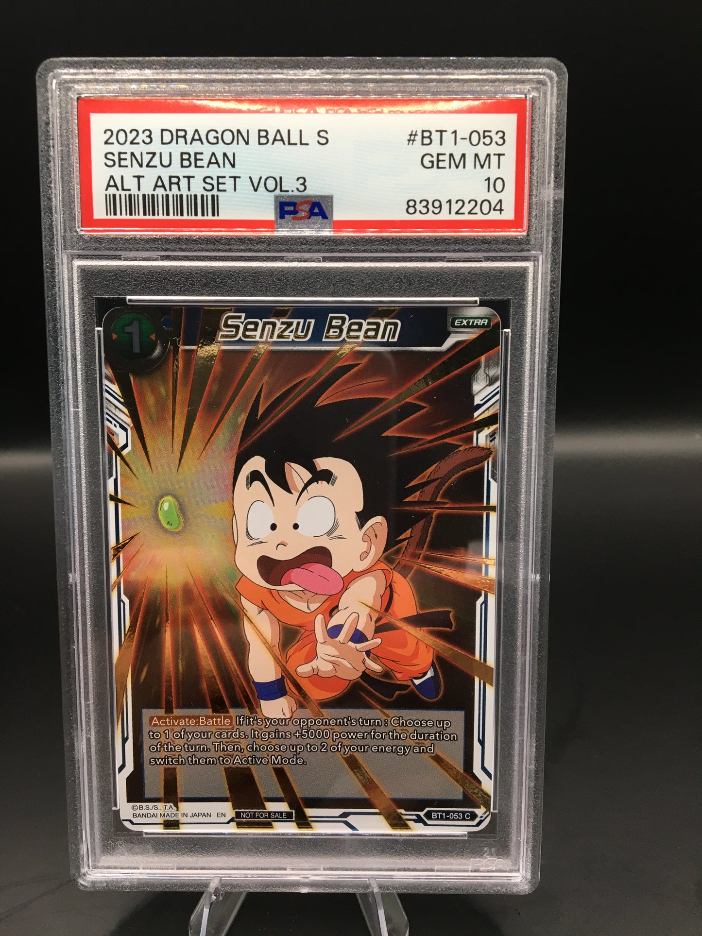 PSA 10 Senzu Bean (Alt. Art Card Set 2023 Vol. 3) [TPR - BT1-053]