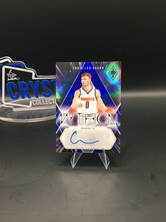 Christian Braun Mythical Autograph – Panini Chronicles – Denver Nuggets