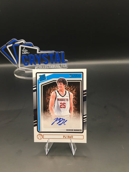 PJ Hall – 2024 Panini Donruss Rated Rookie Autograph