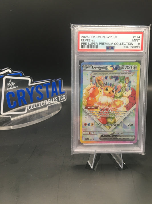 Pokemon TCG Eevee EX SVP174 Prismatic Evolutions Black Star Promo PSA 9