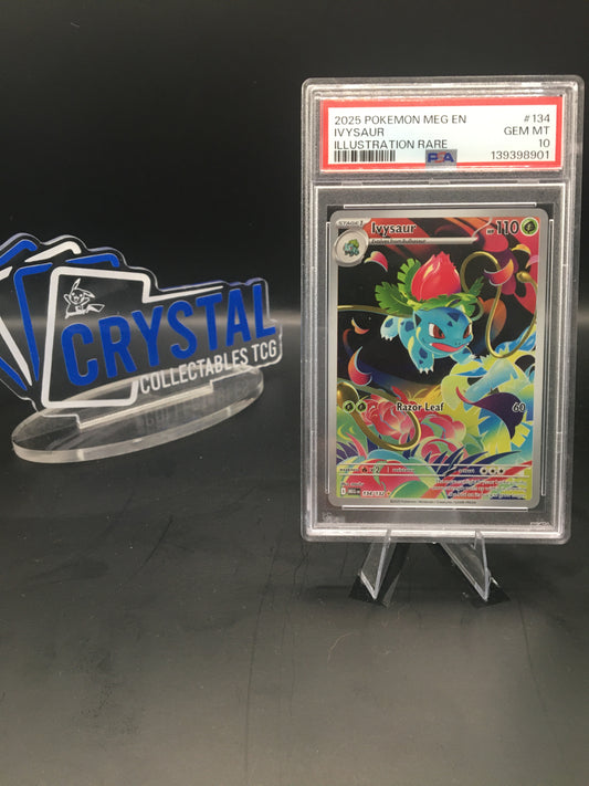 2025 Pokemon Mega Evolution Base #134 Illustration Rare Ivysaur PSA 10 Gem Mint