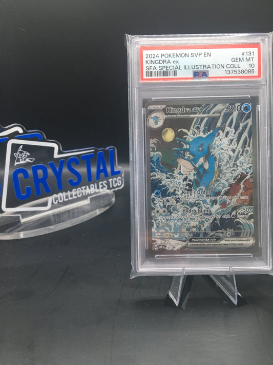 2024 POKEMON SVP EN-SV BLACK STAR PROMO #131 KINGDRA EX PSA 10