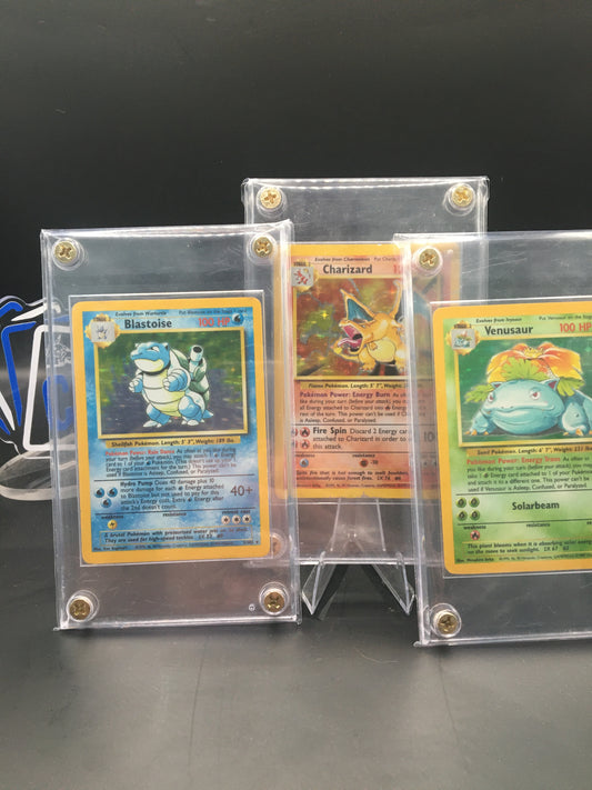 Pokemon Base Set TRIO 1999 Holo Charizard, Holo Blastoise, Holo Venusaur!!