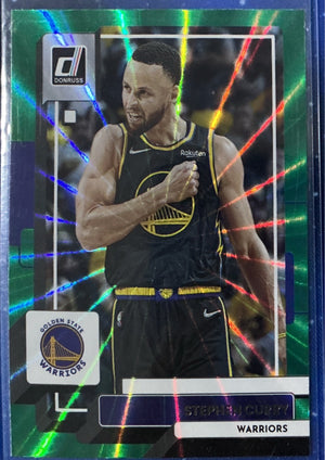 Stephen Curry 2022-23 Donruss Green Laser #116 - Golden State Warriors