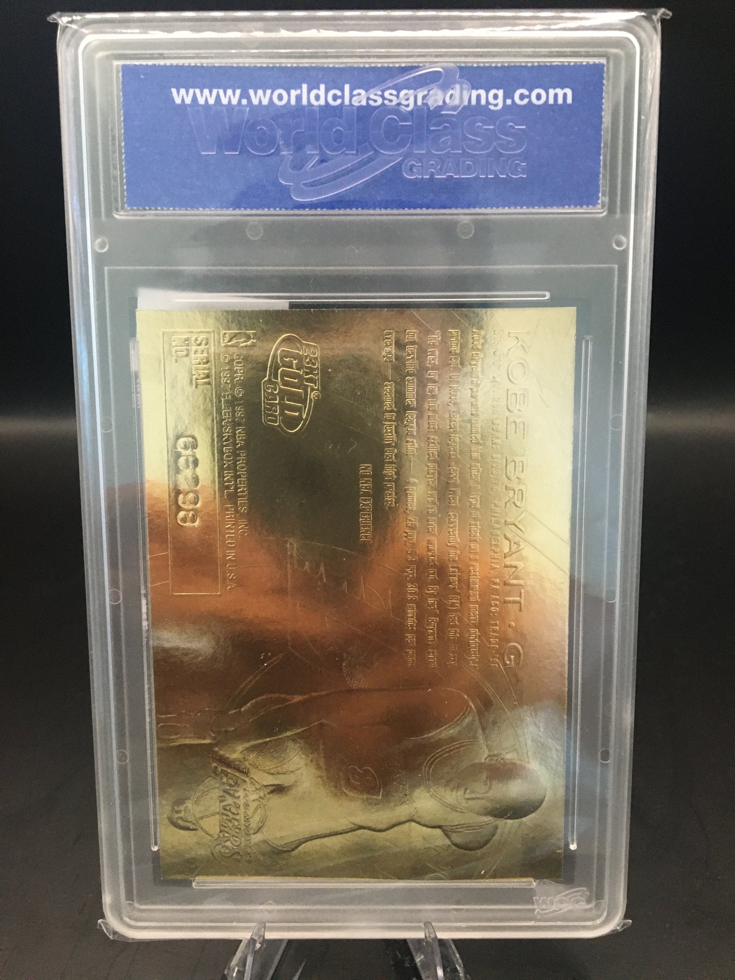 1996-97 Fleer 23KT Gold Kobe Bryant Rookie Card Purple Signature WCG 10 GEM MINT
