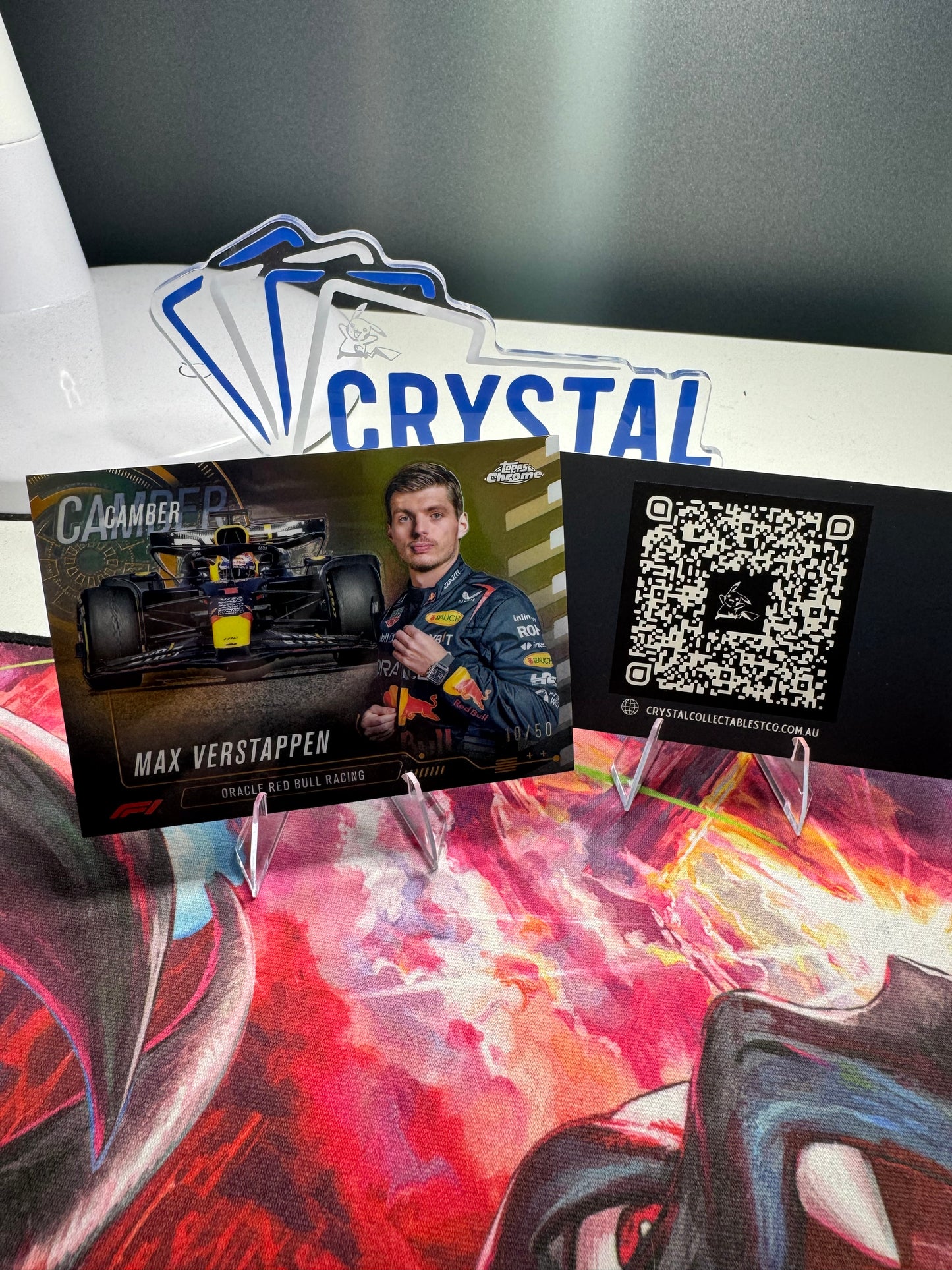 2024 Topps Chrome Sapphire Edition - Max Verstappen #CAM-1 [Gold Logofractor] #10/50