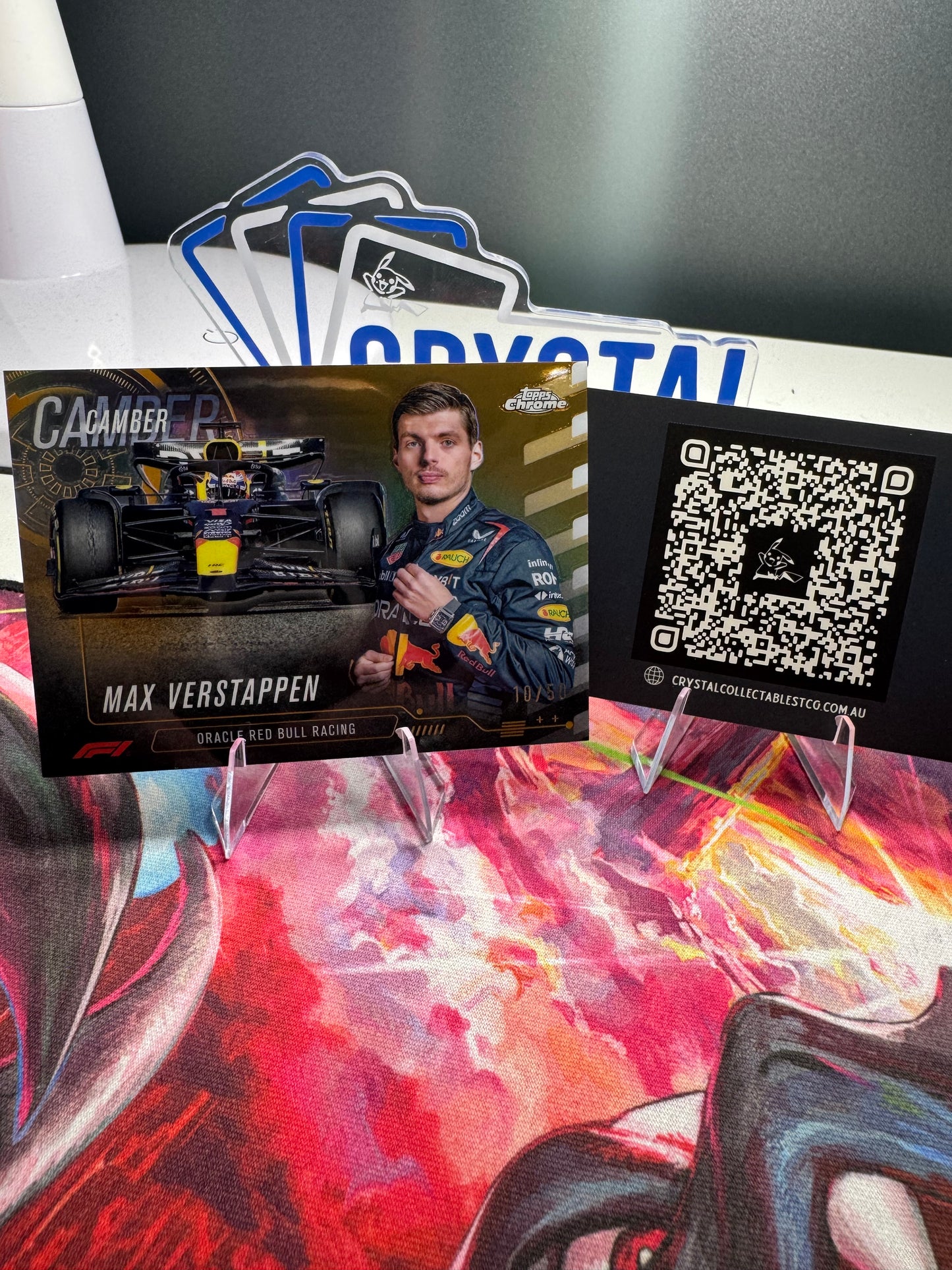 2024 Topps Chrome Sapphire Edition - Max Verstappen #CAM-1 [Gold Logofractor] #10/50