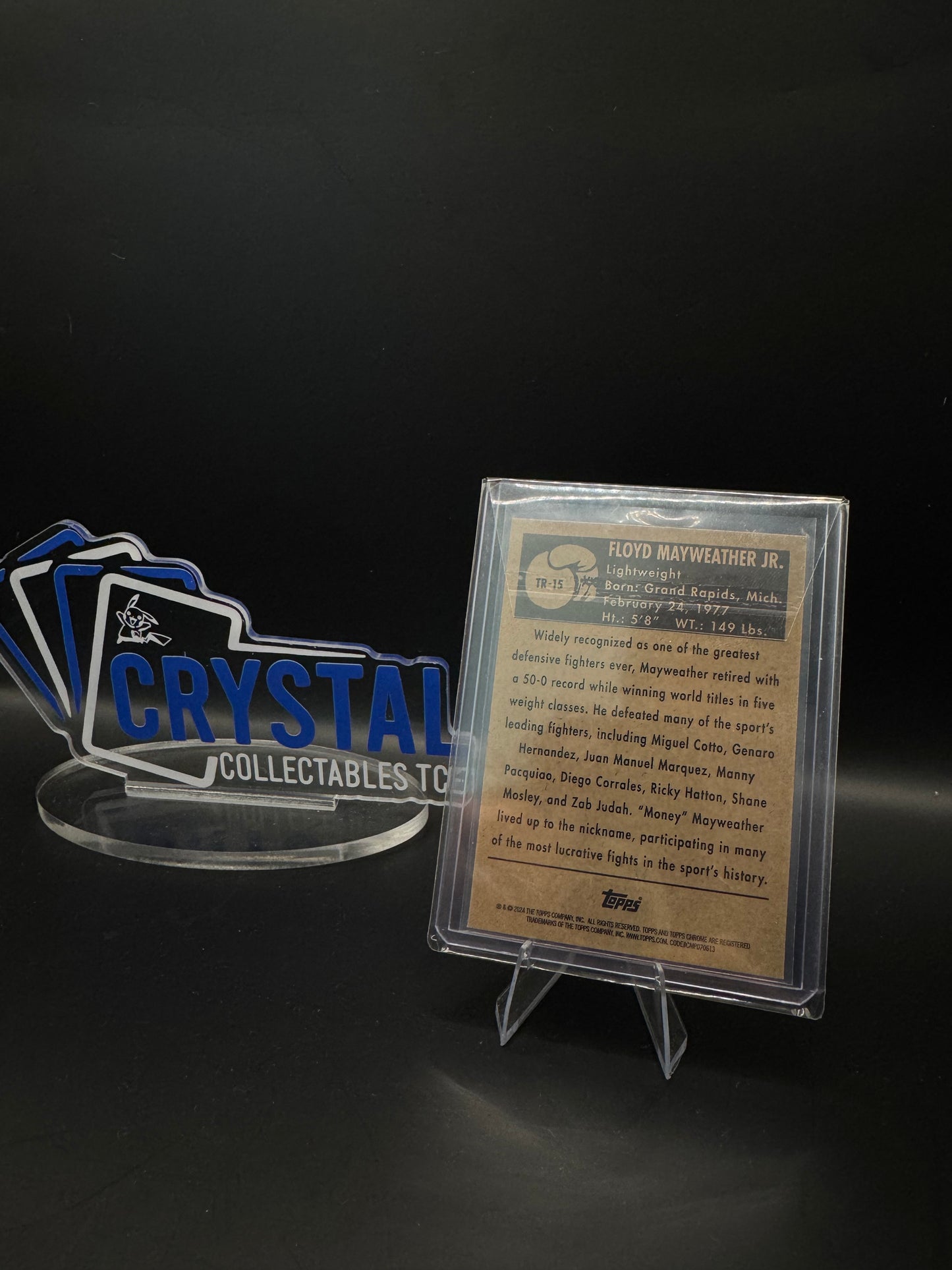 2024 Topps Chrome Boxing - Floyd Mayweather JR. 1951 Ringside Refractor #TR15