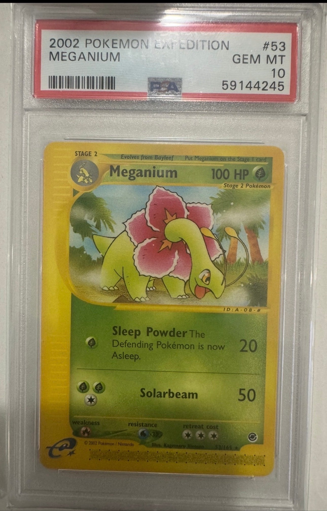 2002 Pokémon Expedition #53 Meganium PSA 10 GEM MT