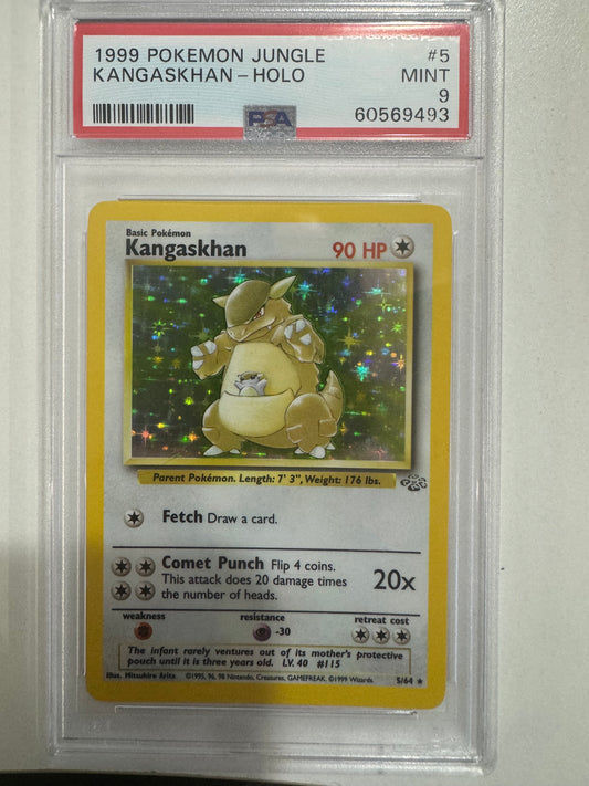 1999 Pokémon Jungle #5 Kangaskhan Holo PSA 9 MINT