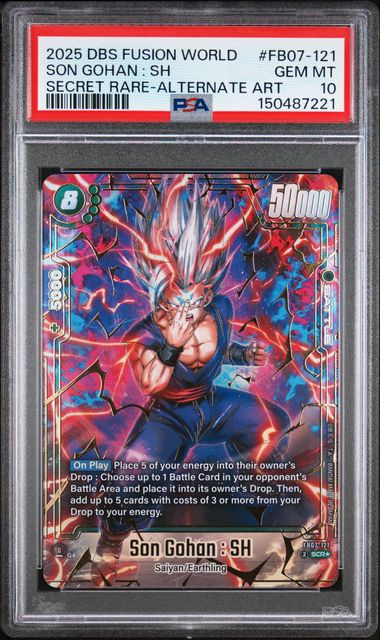 Dragon Ball Super Fusion World Son Gohan SH Secret Rare Alt Art PSA 10 (2025)