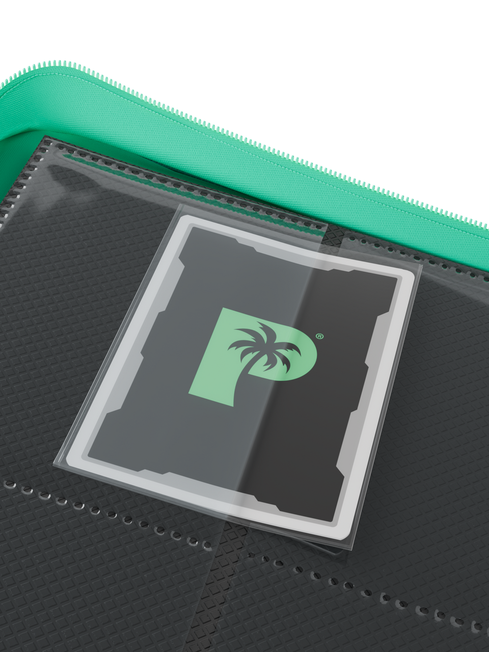 Palms Off Gaming | Collector's Series 4 Pocket Zip Binder - Turquoise