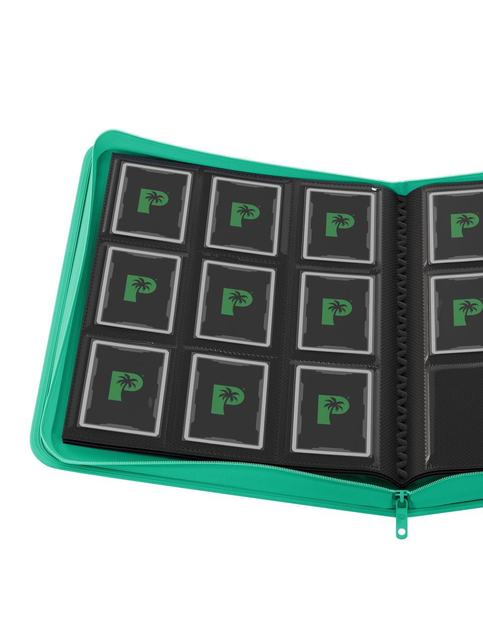 Palms Off Gaming | Collector's Series 9 Pocket Zip Binder - Turquoise
