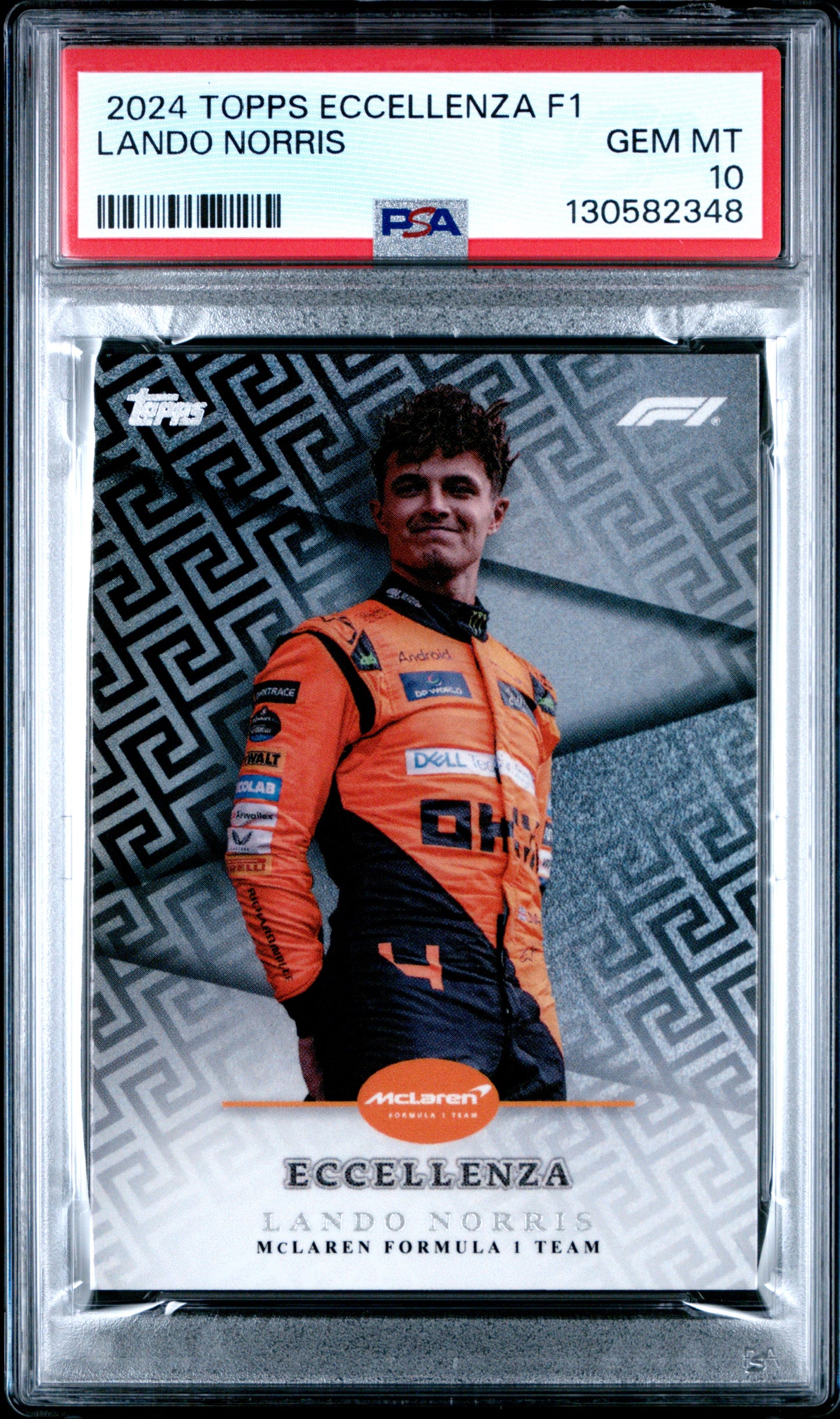 2024 Topps Eccellenza F1 Lando Norris PSA 10 GEM MT