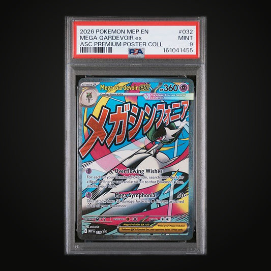 Mega Gardevoir ex MEP 032 Promo — PSA 9 Mint (Ascended Heroes Premium Poster Collection)
