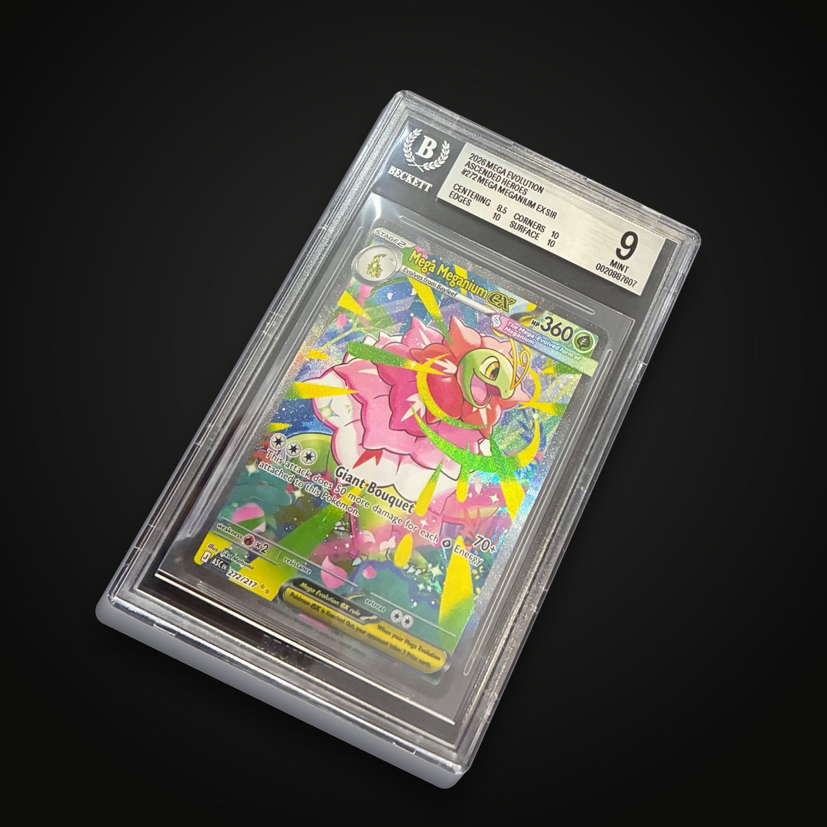 Mega Meganium ex 272/217 Special Illustration Rare — BGS 9 Mint (Ascended Heroes)