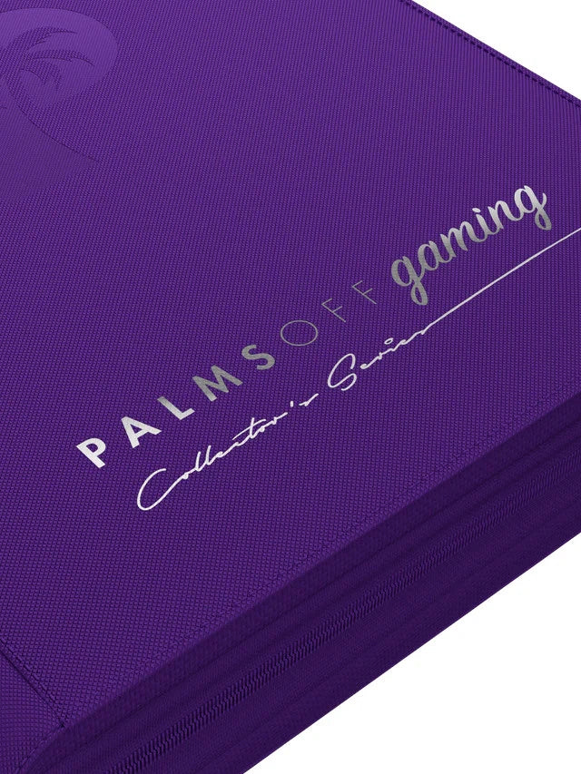Palms Off Gaming | Collector's Series Top Loader Zip Binder - 4 Pocket - Purple