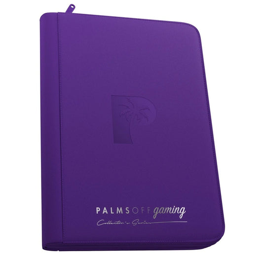 Palms Off Gaming | Collector's Series Top Loader Zip Binder - 9 Pocket - Purple