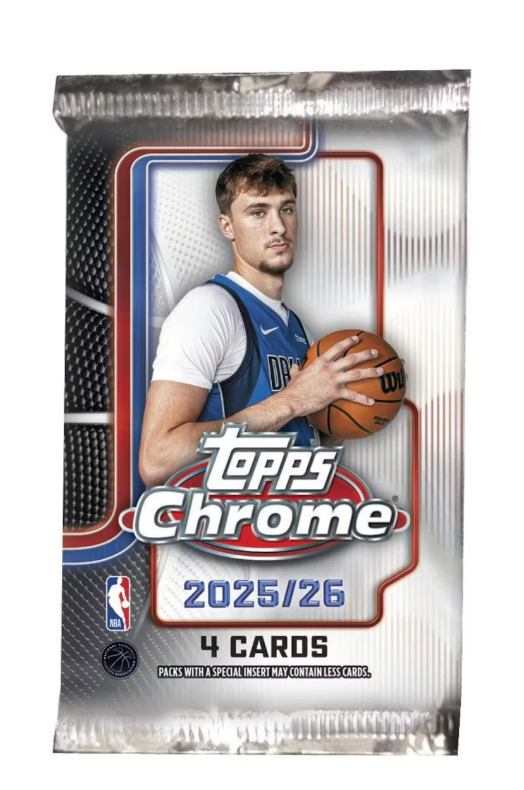 2025-26 Topps Chrome Basketball Single Blister