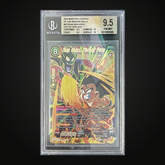 Son Goku, Fist of Fate SCR BT25-145 — BGS 9.5 Gem Mint (Dragon Ball Super Masters Legends of the Dragon Balls)