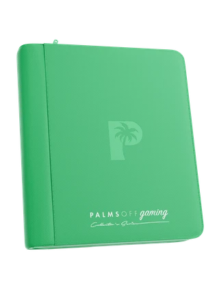 Palms Off Gaming | Collector's Series Top Loader Zip Binder - 4 Pocket - Green