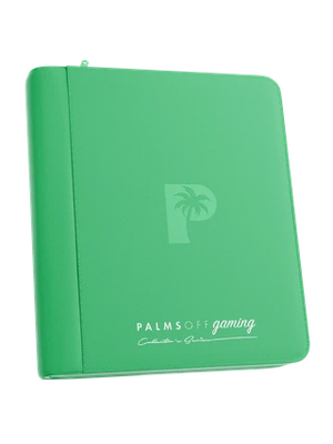 Palms Off Gaming | Collector's Series Top Loader Zip Binder - 4 Pocket - Green